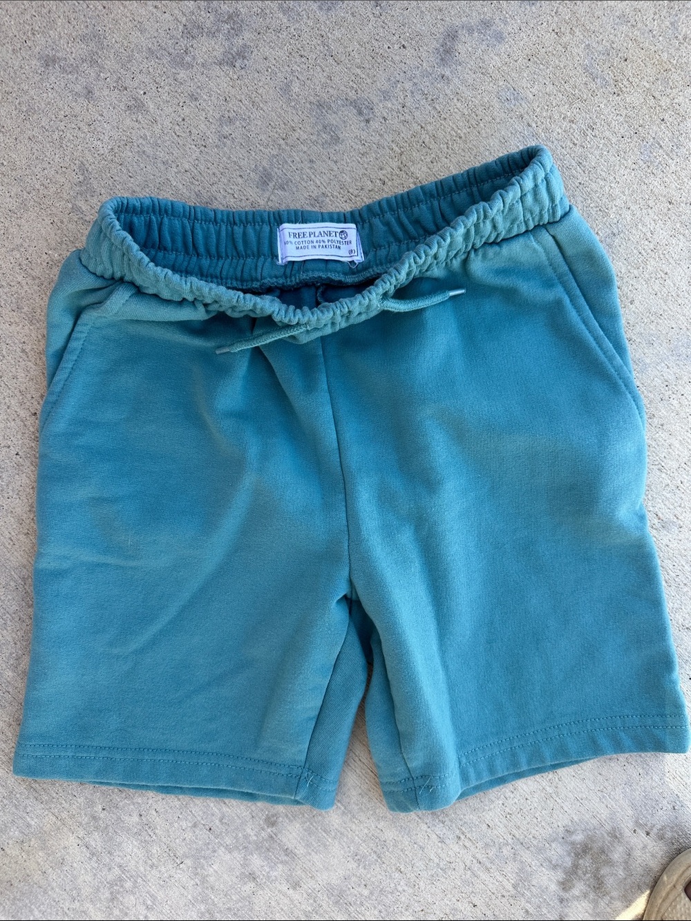 Free Planet Teal Drawstring Lounge Shorts
